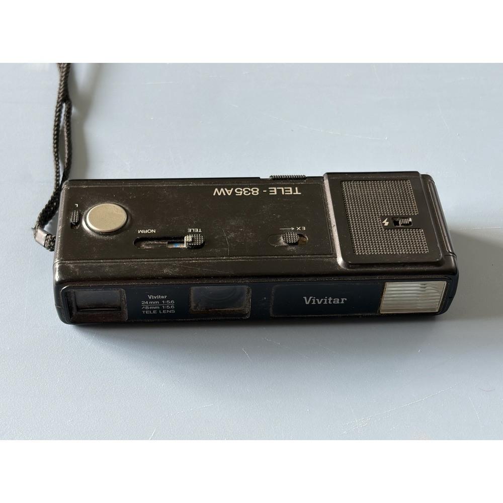 Vintage Vivitar Tele-835 AW Point and Shoot 110 Film Pocket Camera
